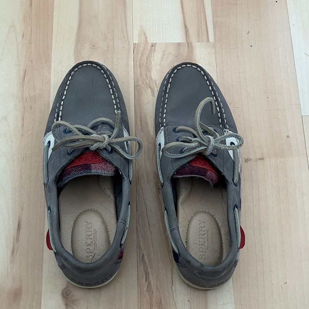 Gray Sperry Shoes